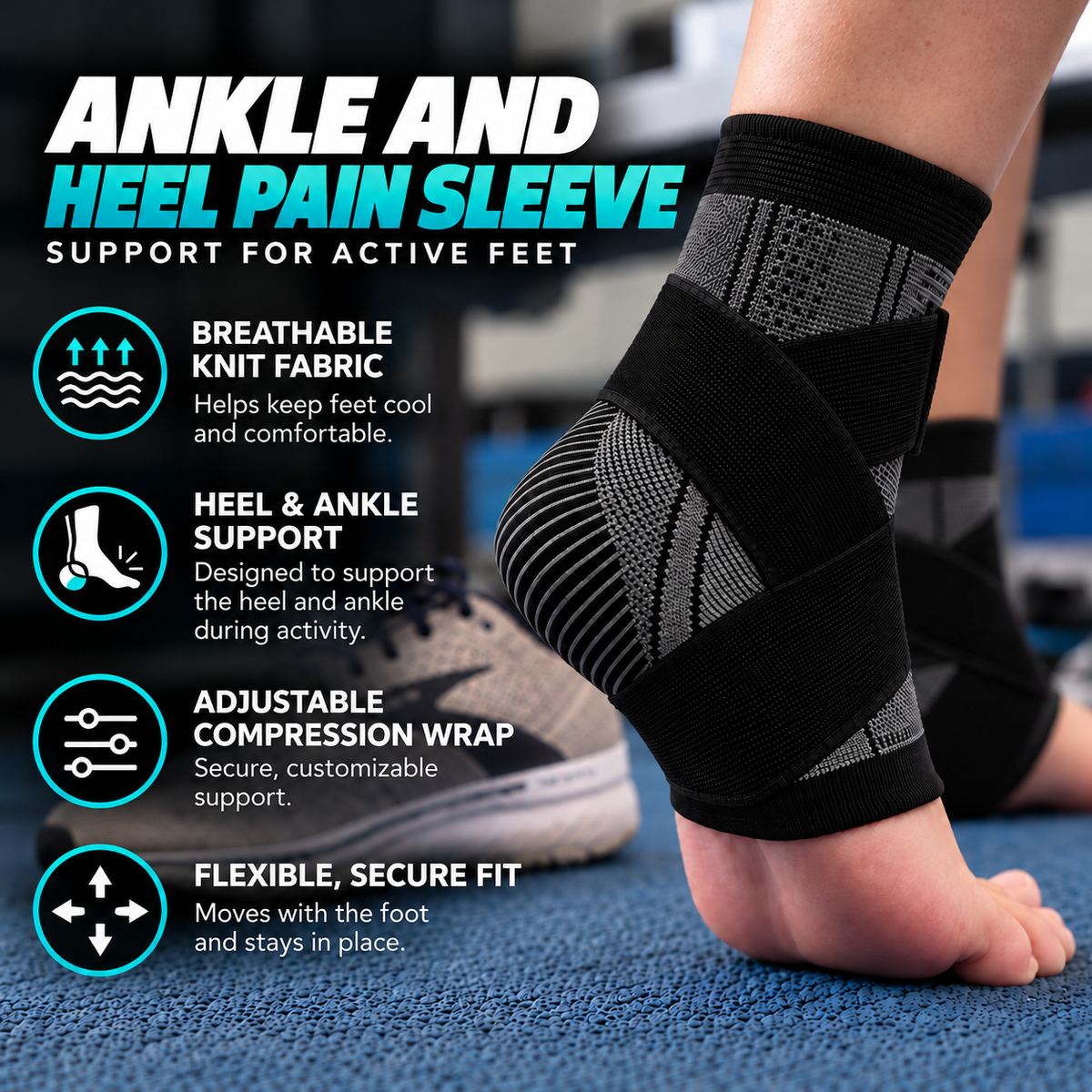 Ankle and heel pain sleeve