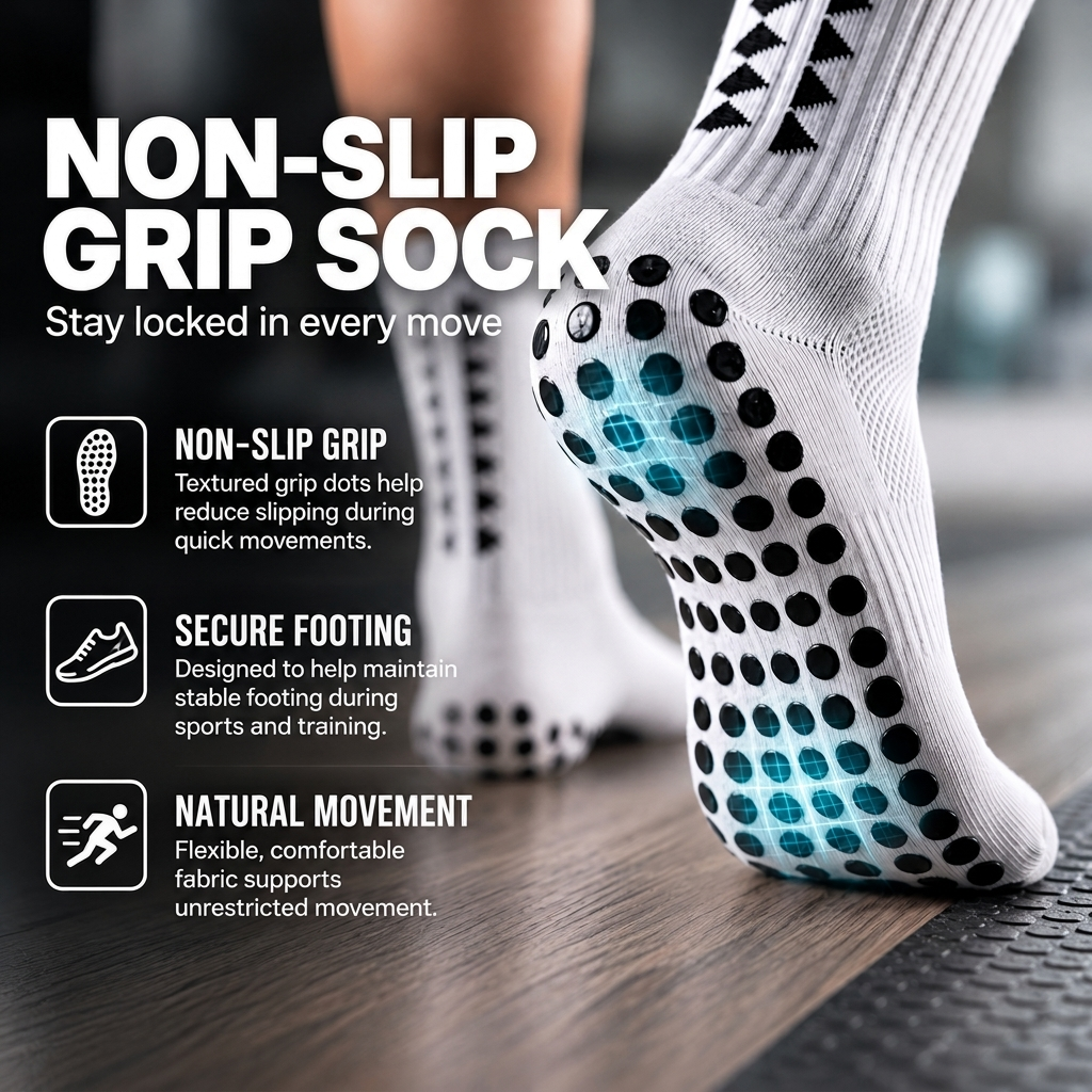 Anti-Slip Grip Socks