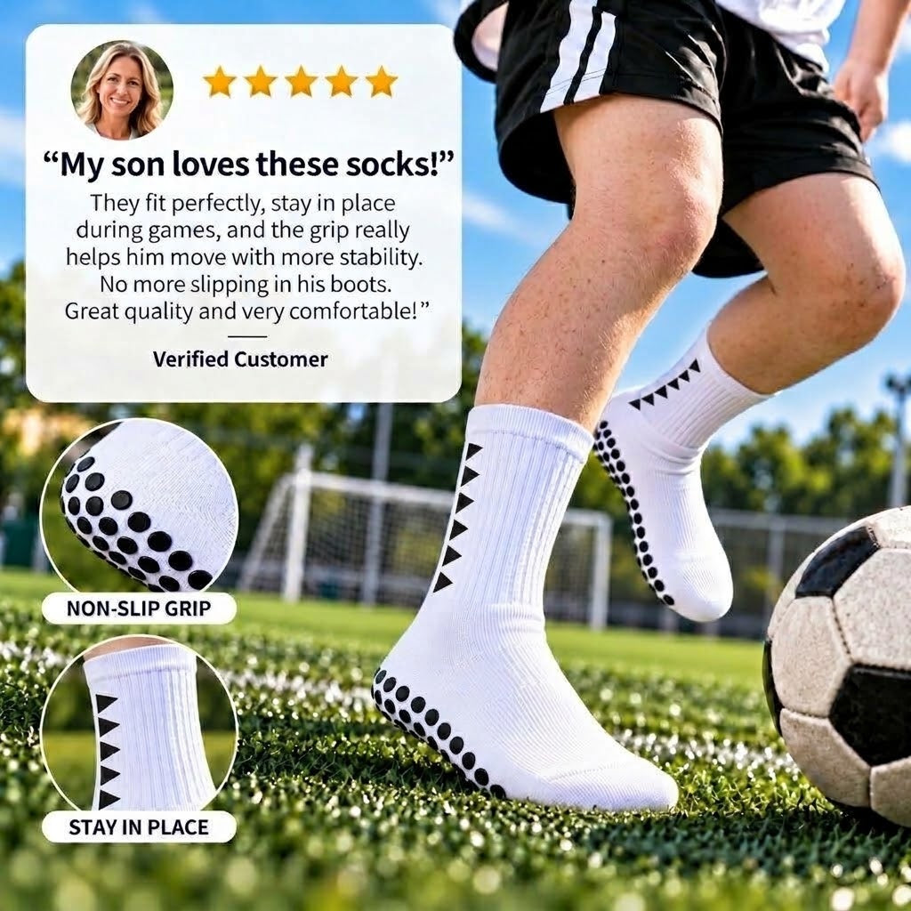 Anti-Slip Grip Socks