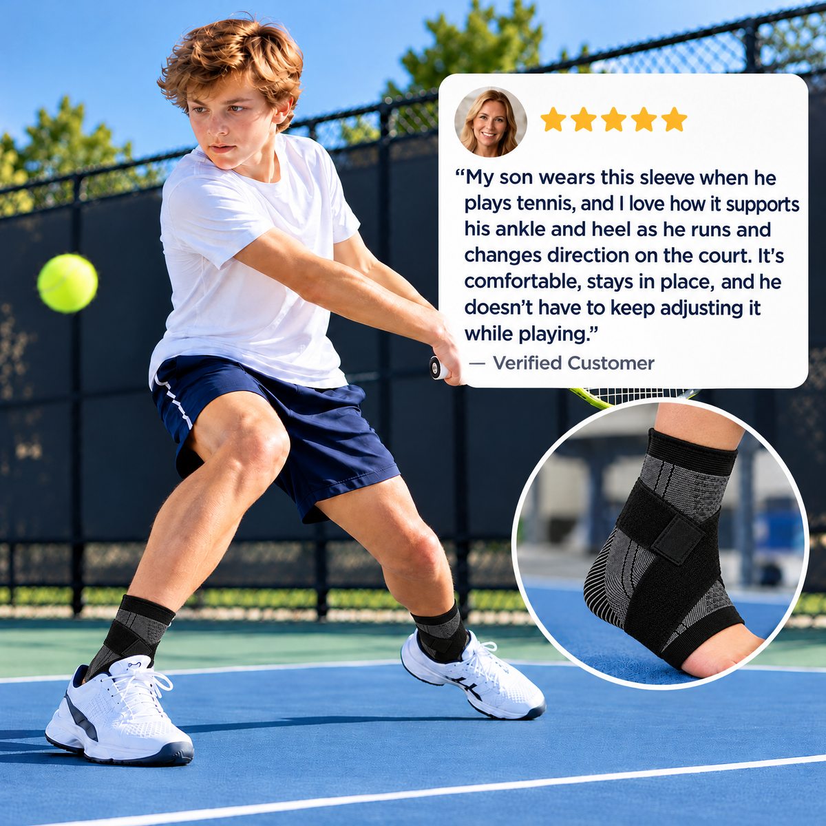 Ankle and heel pain sleeve